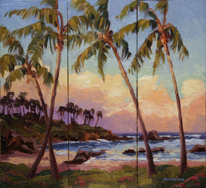 Island Sunset Triptych