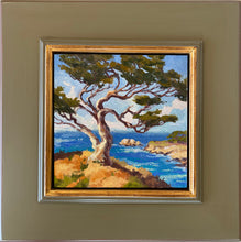 Load image into Gallery viewer, California Coastline - Oil on canvas board - 6&quot; x  6&quot;
